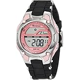 Armitron Sport Women's 456984PNK Pink Digial Chronograph Watch with Black Textured Resin Strap
