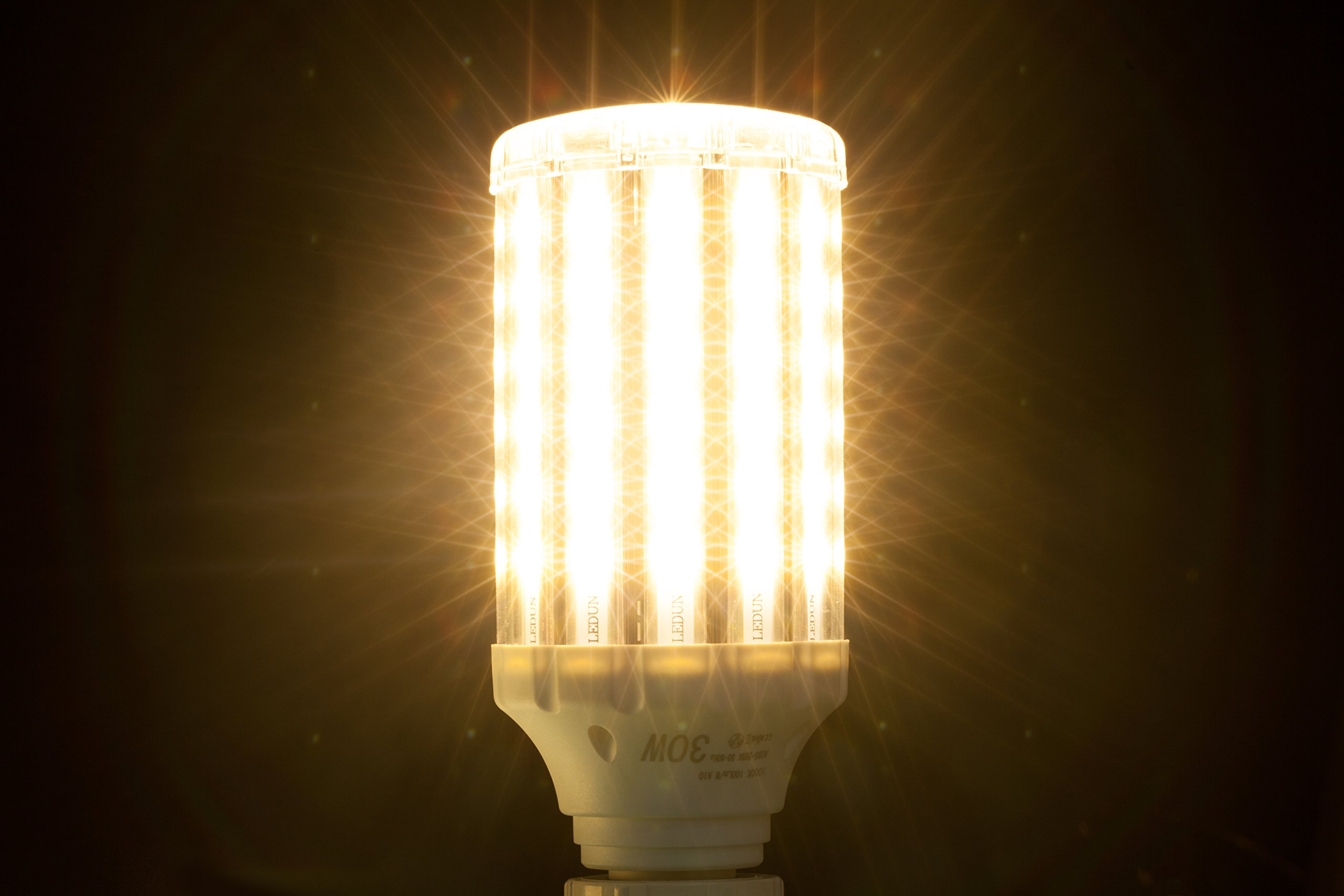 Ampoule led E27 30W 3000K, Wenscha lampe de maïs led puissant idéal pour garage, atelier,séjour, terrasse, applique murale, etc. (blanc chaud)