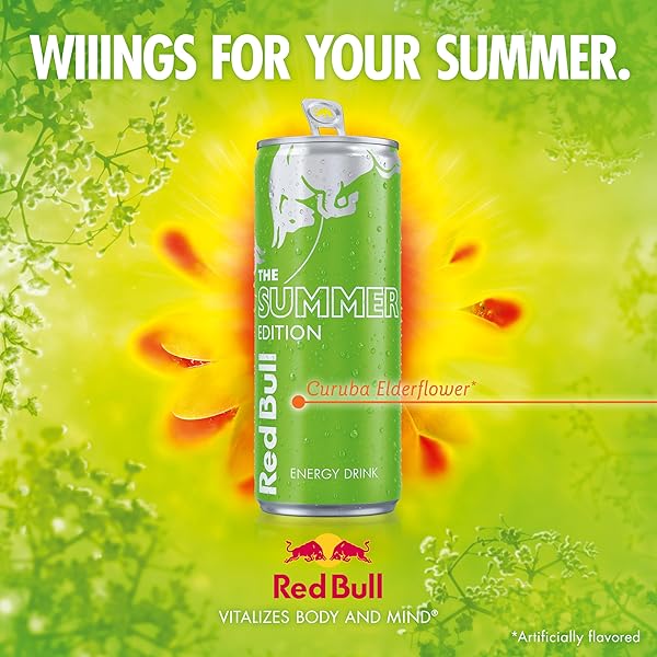 RED BULL THE GREEN EDITION CURUBA ELDERFLOWER ENERGY DRINK, 12 FL OZ CAN