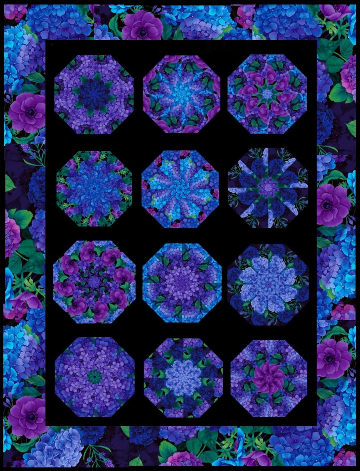 Misty Kaleidoscope (aka Stack & Whack) Pre Cut Quilt Kit