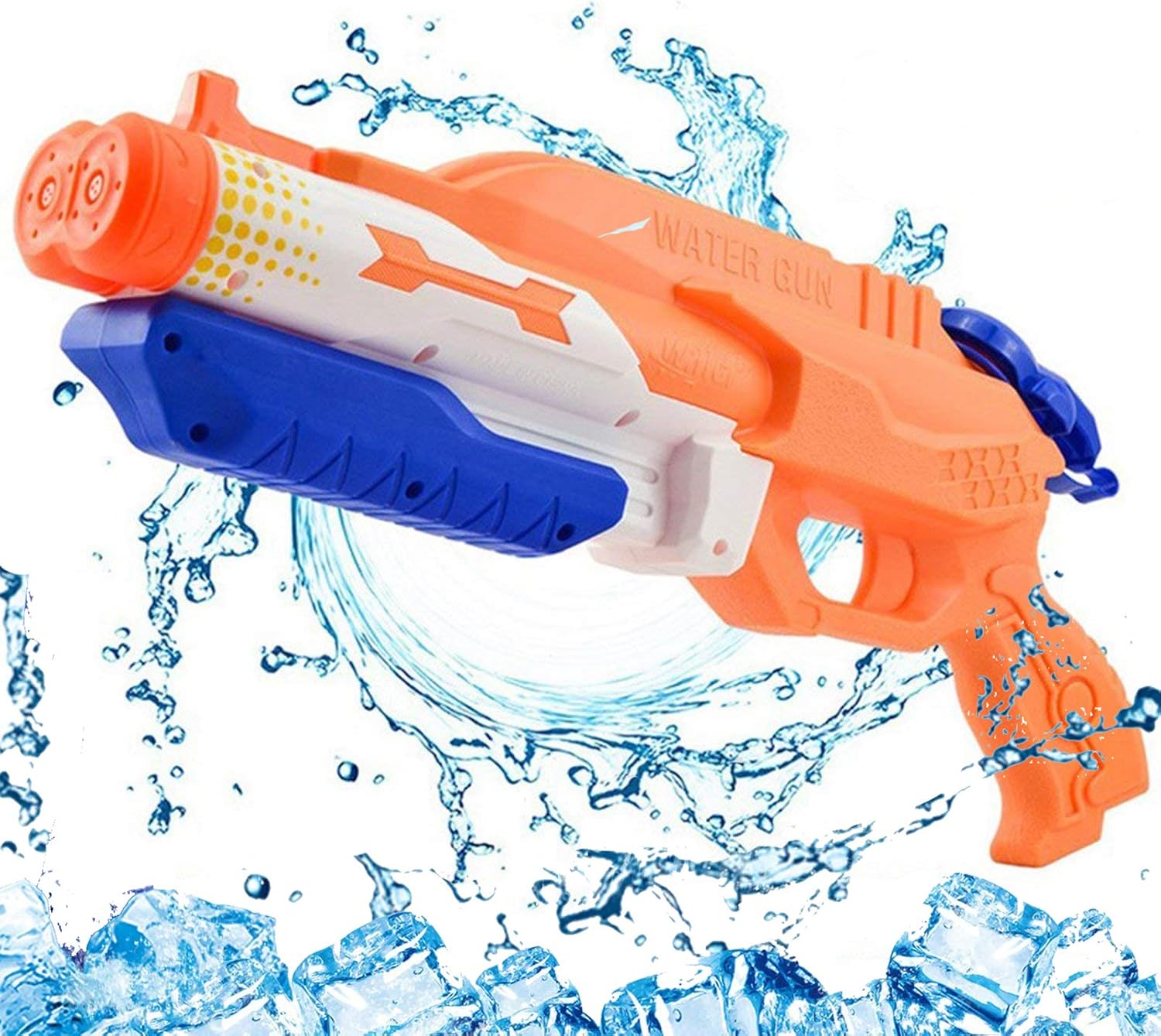 Addmos Wasserpistole Mit Doppelter Spritzpower Spielzeug Fur Kinder Mit Langer Reichweiter Freezefire Fur Kinder Madchen Junge Ab 3 Jahr 10 12 Meter Reichweiter 1200ml Xxl Amazon De Spielzeug