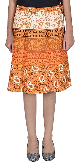 wrap skirt knee length