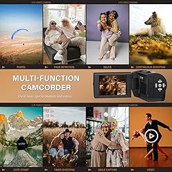 LOENTIR Video Camera Camcorder, QHD 2.7K Camcorder