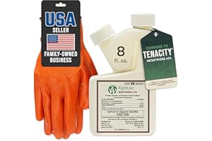PetraMax Mesotrione 40% (Compare to Tenacity) - 8oz. Pre Emergent Weed Control for Lawns & Post Emergent Weed Control - Weed Preventer & Herbicide Weed Killer for Lush, Healthy Turf - Gloves Included