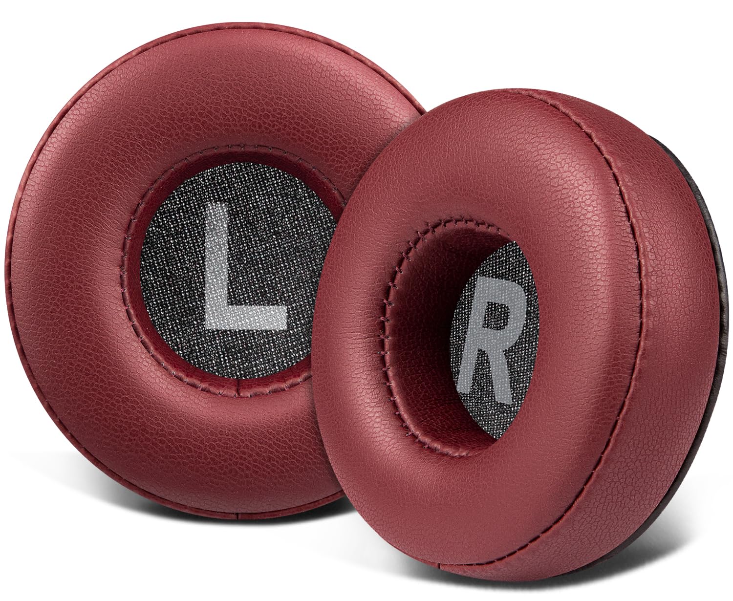 SOULWIT Earpads Replacement for Sony WH-CH500/CH510/CH520,MDR-ZX100/ZX110/ZX110NC/ZX220/XB200/ZX300/ZX330BT,MDR-V100/V150/V200/V250/V300/V400, Ear Pads Cushions for DR-BT101/BTN200 (70mm PL Burgundy)