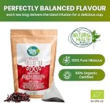 The Natural Health Market Organic Hibiscus Tea Bags 100 Count UK Made view 6