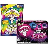 WARHEADS Extreme Sour Candy And Galactic Cubes Variety Bundle Pack | Mixed Assortment Offers Different Textures And Experiences, Making It A Fun Gift Or Party Snack Selection.