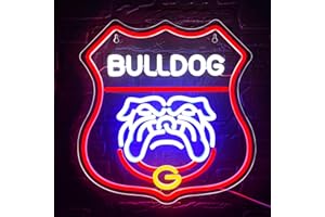 LALAON University Neon Sign for Wall Decor University Football Team Neon Light College Team Logo LED Sign for Man Cave Dormitory Bar Club Birthday Gifts for Sport Fans College Student USB Powered(ZKXD174)