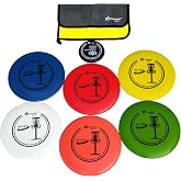 DDonglai Disc Golf Starter Set with 2pcs Driver, 2pcs Mid-Range, 2pcs Putter, 1pc mini Marker and Towel, Without Bag