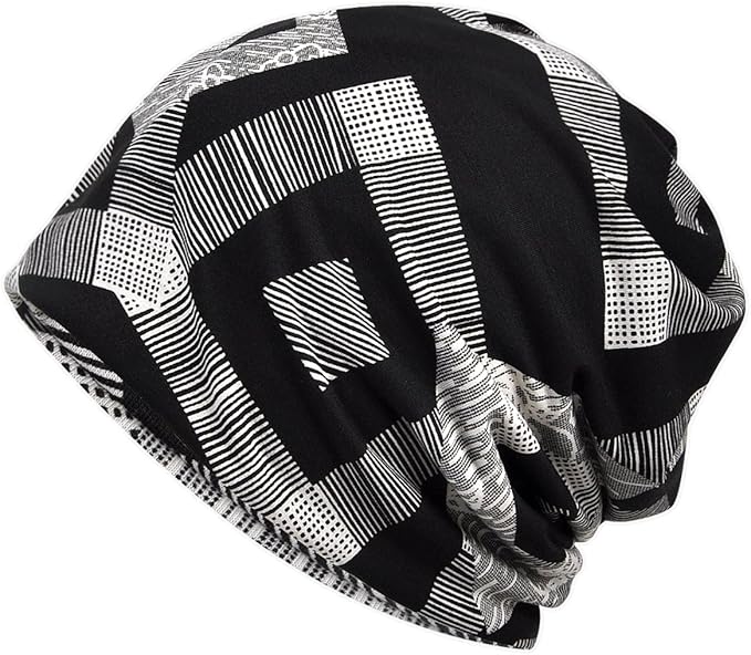 Amazon Kisstyle 帽子 メンズ レディース ニット帽 薄手 コットン オールシーズン ワッチ ジオメトリック 黒 ニット 通販
