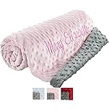 personalised pink baby blankets