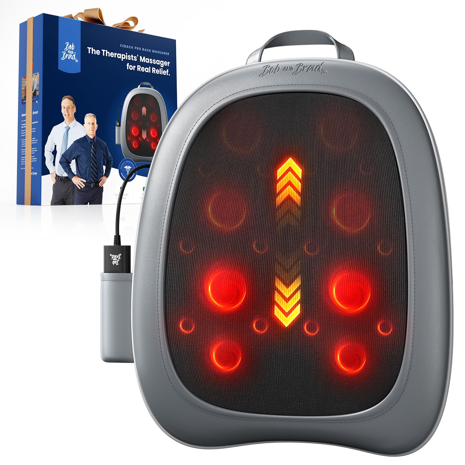 Photo 1 of *USED*
BOB AND BRAD Back Massager for Pain Relief Deep Tissue, FSA EZBack Pro Corded 4D Kneading Shiatsu Back Massager with Heat, HSA Eligible Up and Down Rolling Massage at Office Home, Gift for Man