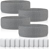 4 Pack Replacement Wick Filter for Blueair Dreamwell H38i / H76i Humidifier | 1 &amp; 2 Gallon,with Extra 10 Aroma Pads,Grey