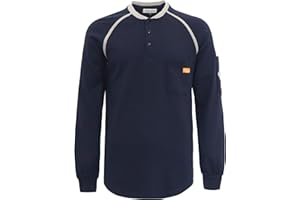 Titicaca FR Shirts 7oz Flame Resistant Shirt Men's Fire Retardant Henley Shirt
