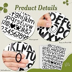 1500Pcs Letter Stickers 20Sheets Alphabet Stickers
