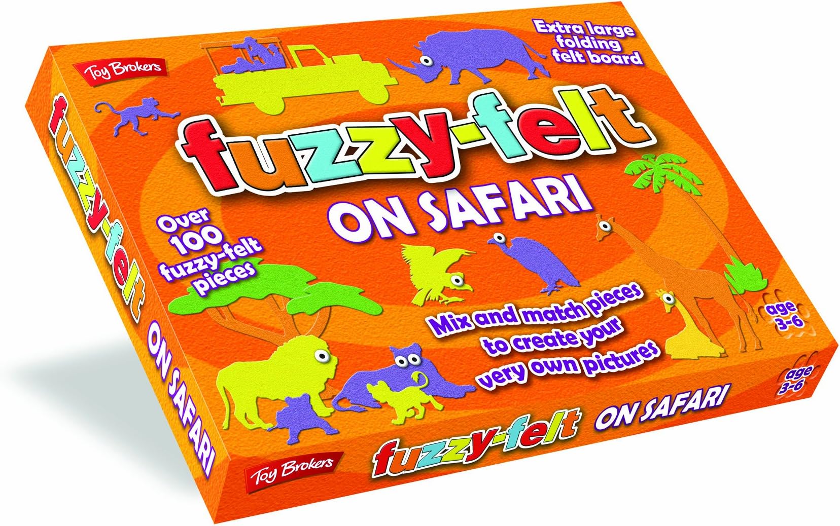 Fuzzy Felt 3331" On Safari Felt Pieces, Various