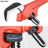 MAXPOWER 300mm 12-Inch Offset Adjustable Hex Pipe Wrench for Square Nuts view 6