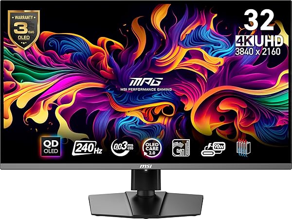 MSI MPG 321URX QD-OLED, 32″ 4K UHD QUANTUM...