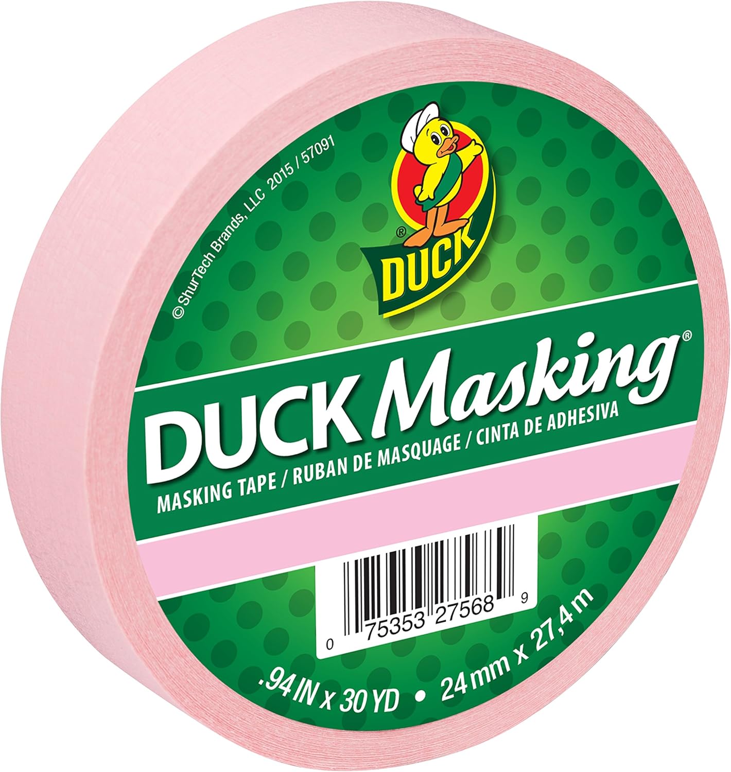 Duck Masking 240879 Pink Color Masking Tape.94-Inch by 30 Yards