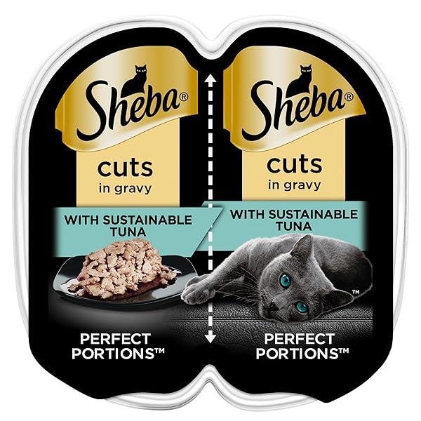 SHEBA PERFECT PORTIONS WET CAT FOOD CUTS IN...