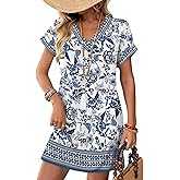 WIHOLL Dresses for Women 2026 Casual Summer Tshirt Dress Wedding Guest Dresses Short Sleeve Fashion Beach Vacation Clothes
