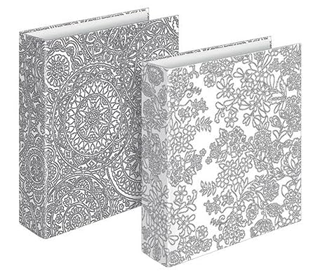 Veloflex 4142998 Briefordner Kreativ A4, Ordner, zum ausmalen, bemalen, gestalten, Motivbriefordner, 2er Set