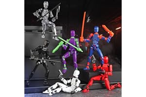 BOZOBO 13 Action Figure Set, 6PCS T-Robot 13 Action Figure Titan 13 3D Printed Toys Articulated, for Modeling Enthusiasts Etc Birthday Gifts & Children's Day Gifts for Kids 5-8 Years Old（Assembly Required）