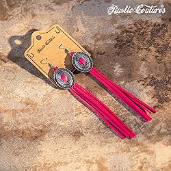Rustic Couture's Boho Fringe Earrings for Women