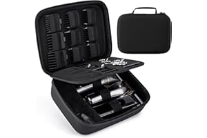 SMYV Barber Bags for Clippers and Supplies, Mens Hair Trimmers Box, Portable Clipper Storage Case for Barber Accessories (Case Only)