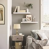 HOOBRO Floating Shelves Set of 2 White Wall Shelves 60 cm EWT60BJ01 view 2