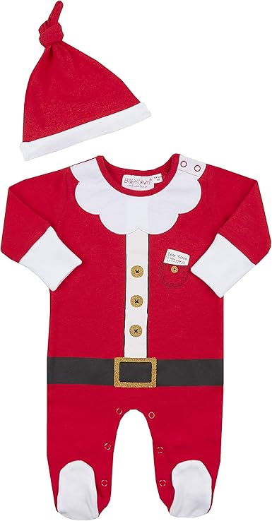 baby girl christmas sleepsuit