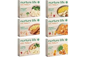 Nurture Life Kids Meals, Healthy Toddler, Kid & Baby Food 6 Meal Variety Pack, French Toast, Chicken Nuggets, Pasta, Freshly Made Organic Focus, Ready to Eat Meals & Snacks, Refrigerated Delivery