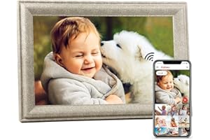 EACHPAI Digital Photo Frame 10.1 Inch WiFi Digital Picture Frame IPS HD Touch Screen Smart Cloud Photo Frame with 16GB Storage, Auto-Rotate, Share Photos or Videos Instantly from Anywhere via Frameo App