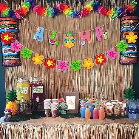 Hawaiian Beach Cocktail Luau Party Decorations Supplies
