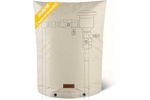 JIUBAR Backflow Preventer Cover Insulated Pouch -JIUBRA 17" W x 21" H Outdoor Pressure Reducing Value Cover ,Winter Water Sprinkler Valve Cover Insulated ,Well Pump Covers Protects from Severe Snow.