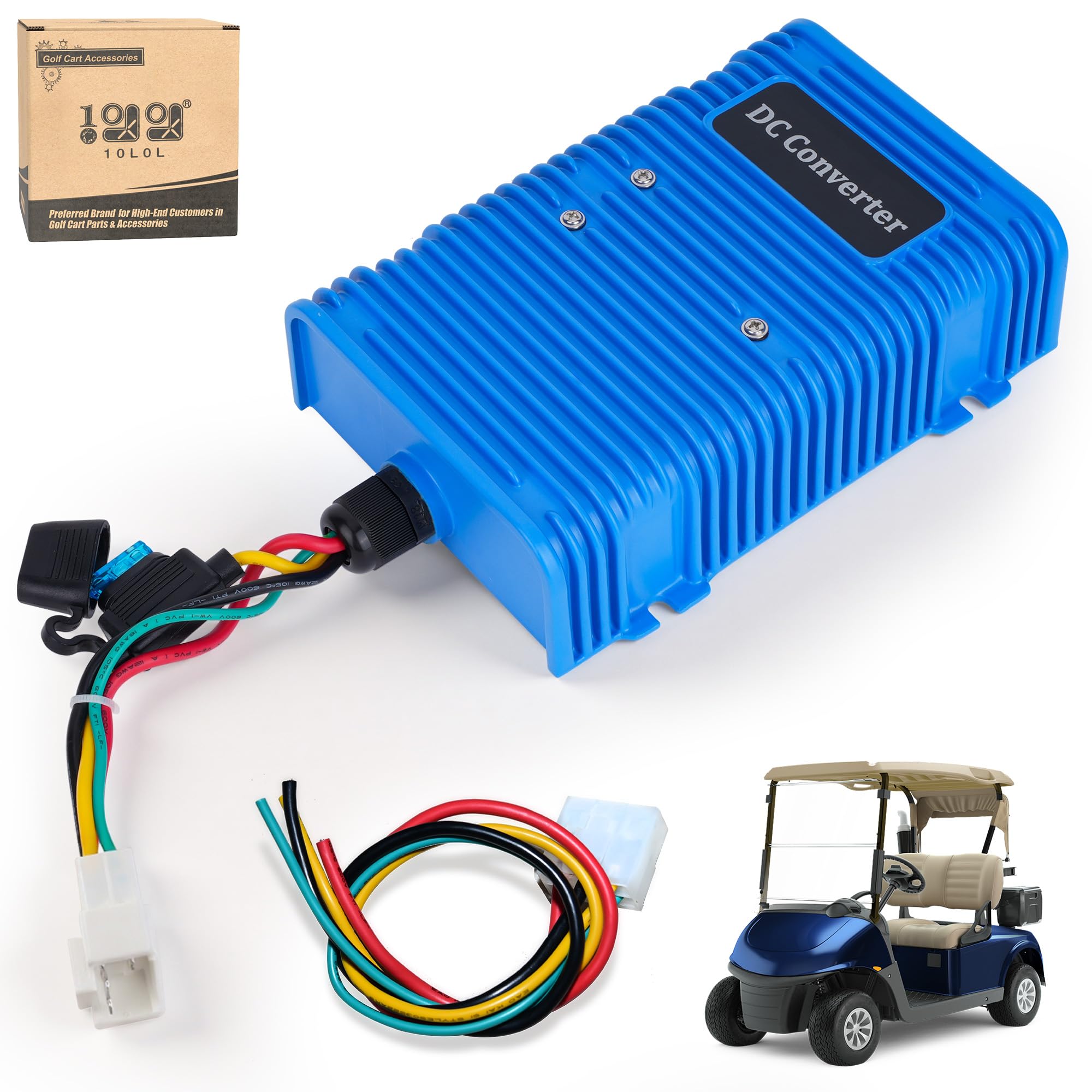 Photo 1 of 10L0L Golf Cart Voltage Reducer Universal DC Step Down Converter, Regulator, Transformer 30 Amp 360 Watt (36V/48V to 12V) Compatible with Yamaha Club Car EZGO Golf Cart