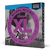 D'Addario Guitar Strings - XL Nickel Electric Guitar Strings - EXL156 - Perfect Intonation, Consistent Feel, Reliable Durability - For 6 String Guitars - 24-84 Fender Bass VI
