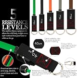 TheFitLife Resistance Bands Set with Handles Door Anchor Ankle Straps 5 Bands view 3