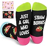 HAPPYPOP Fruit Gifts for Women - Strawberry Cherry Avocado Lemon Watermelon Socks