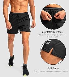 G Gradual Men's Running Shorts with Zipper Pockets