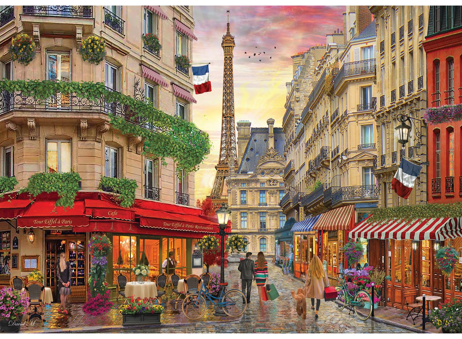 Photo 1 of Anatolian Puzzle - Cafe Eiffel, 1500 Piece Jigsaw Puzzle, #4572