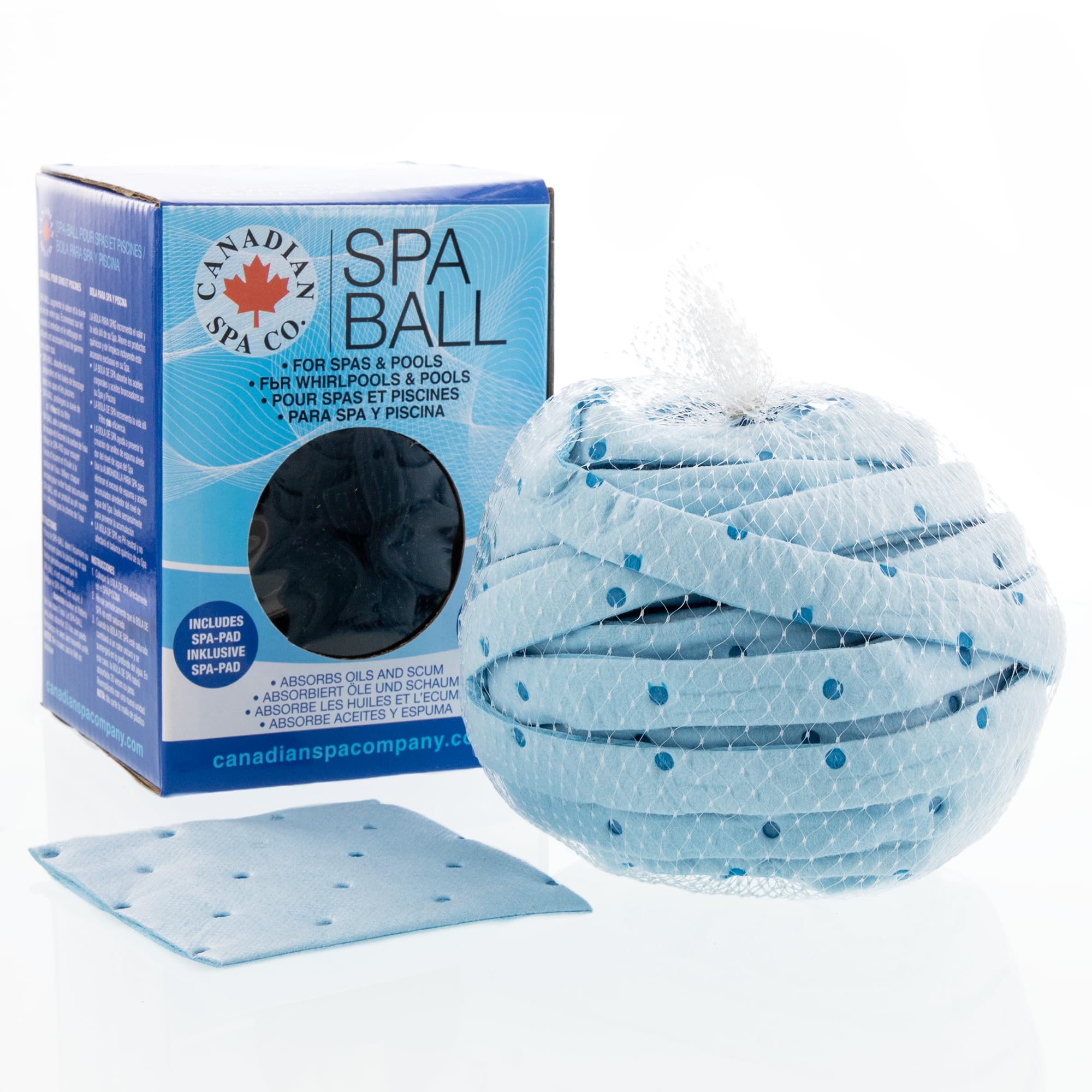 Canadian Spa CO. Spa Ball, Oil Absorbing Sponge Hot Tub, Pool Accessories, Sponge Pool Cleaning, Foam Absorber