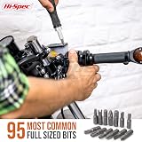 Hi-Spec 101pc 1/4" Hex Multi Bit Set & Ratchet Handle view 5