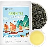 Maofeng Green Tea Loose Leaf (200g/7oz), Pure Natural, Low Caffeine & Gluten Free from Huangshan Anhui with Resealable Ziplock Pouch