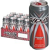 Rip-It Energy Drink | Power | Sharp Citrus Flavor | 12-Pack (16oz Cans) | 160mg Caffeine | Smooth Finish | Ignite Focus | Hardcore Energy That Rips!