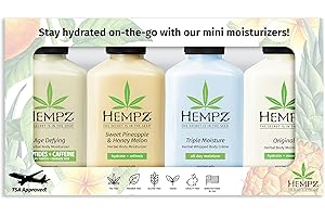 Hempz Everyday Favorities, 4-Piece Mini Lotion Gift Set, 2.25 oz