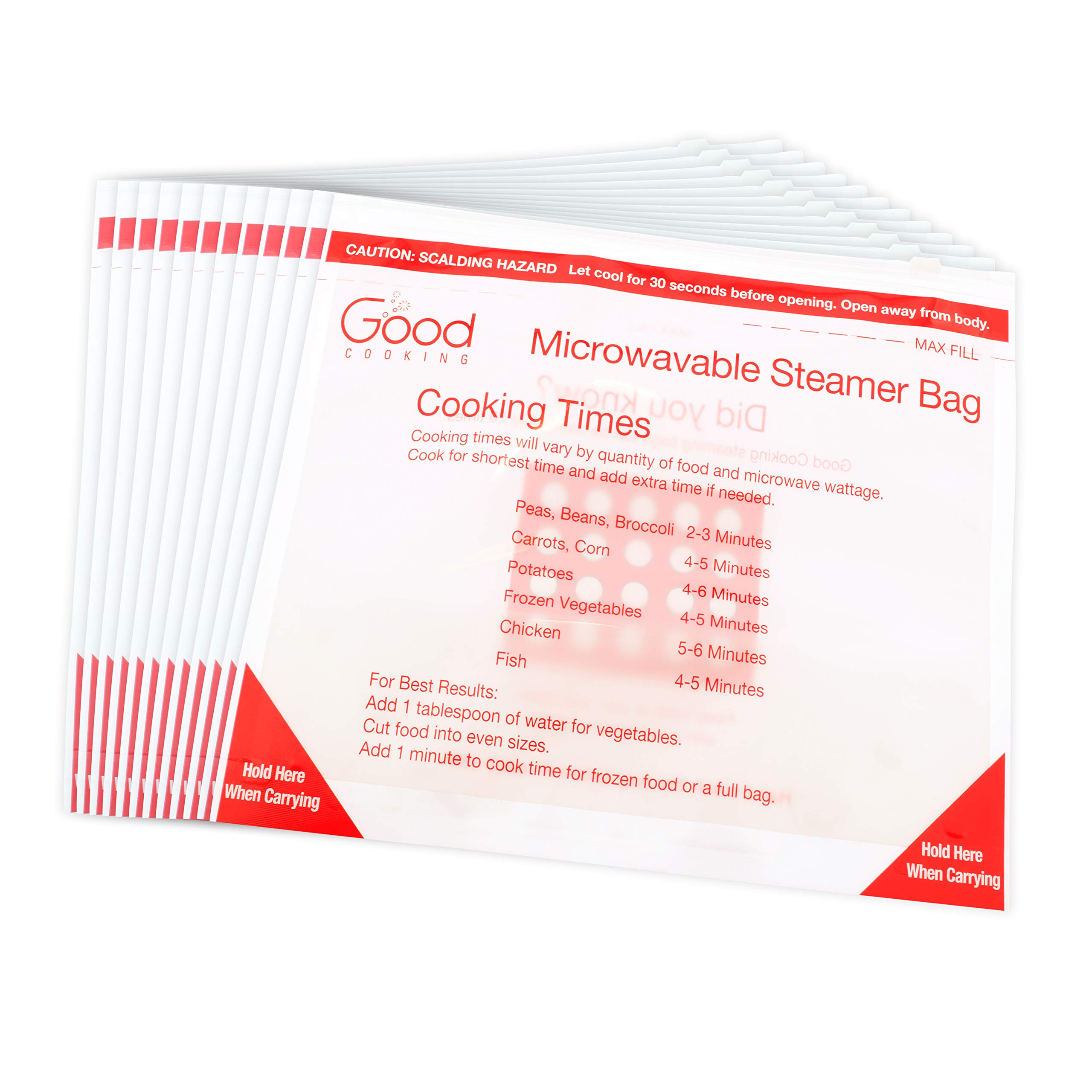 Microwave Food Steamer Bags Set of 12 XLarge Reusable Microwavable