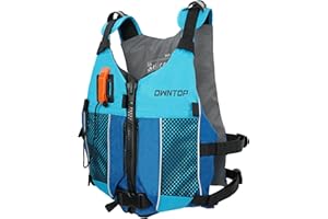 Owntop Swim Jacket Adult Youth | Hydration Pack | Dual Mesh Pockets | Attached Whistle | Ultra-Thin for Freer Movement | Kayak, Boating, Fishing, All Watersports