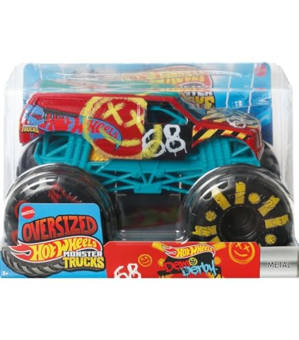 1/24 スケール　モンスタートラックス - ティラノサウルス・レックス Hot Wheels GIANT 1:24 Scale T-Rex Monster Trucks Vehicle