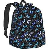 Nmbvcxz Butterflies Backpack for Women 16.7 Inch Laptop Backpack/Lightweight Waterproof Travel Daypack, Hiking & Work Bag